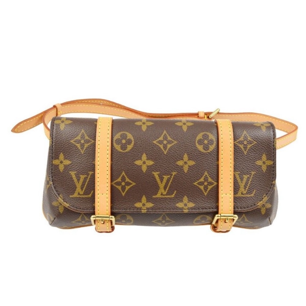 LOUIS VUITTON Marelle Crossbody Belt Bag Bum Bag Pochette Monogram Clutch